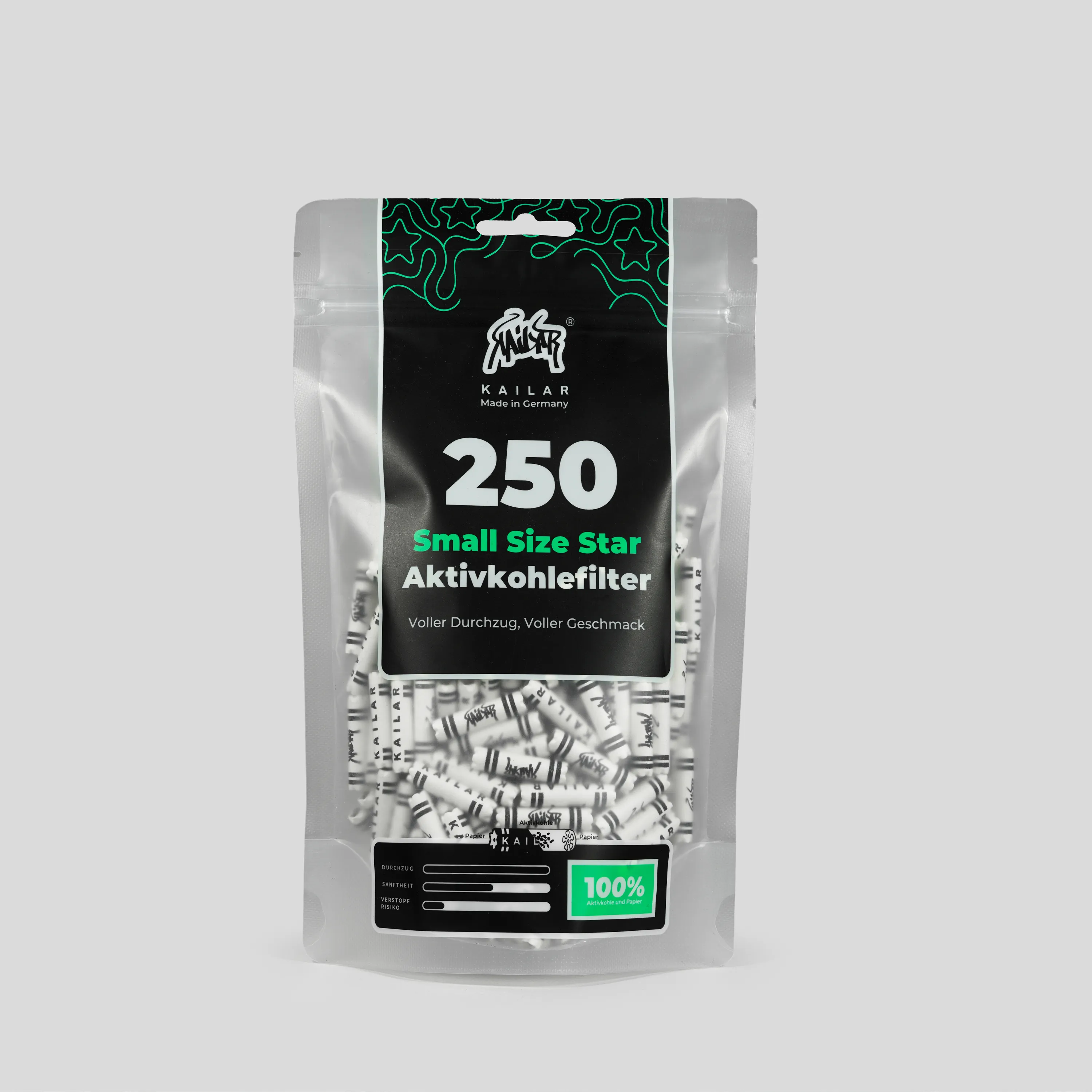 250 Kailar Aktivkohlefilter Small Size Star