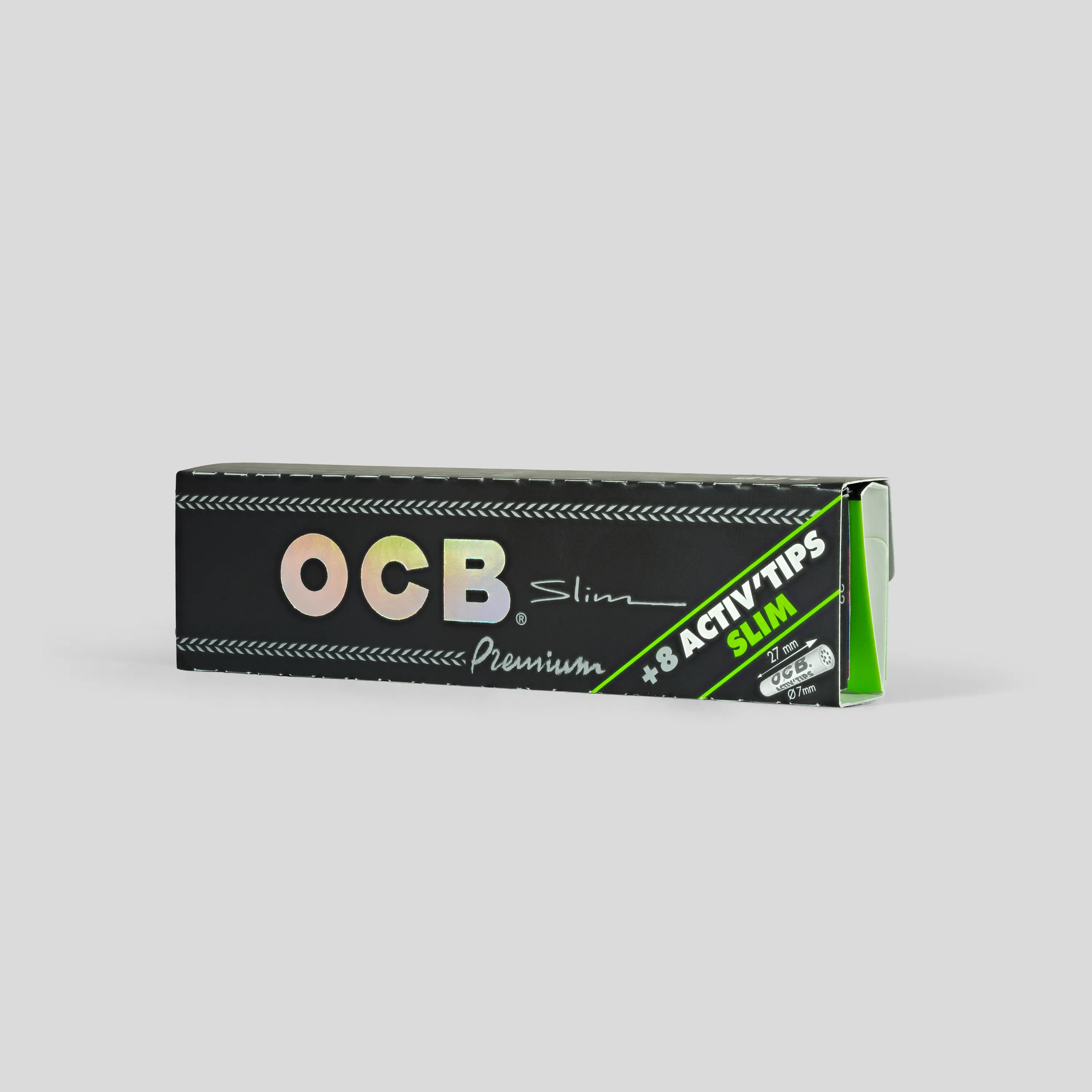 OCB Schwarz Premium Long Slim+Activ'Tips