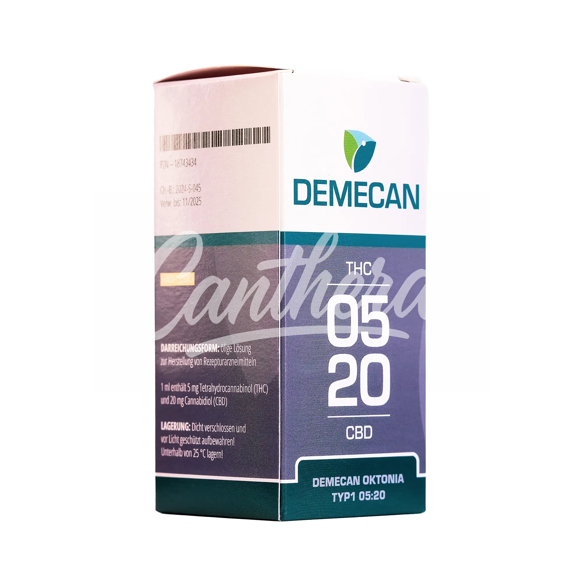 Demecan Oktonia Typ 1 THC 05 und CBD 20 Medizinisches Cannabisextrakt Demecan Oktonia Typ 1 THC 05 und CBD 20 Medizinisches Cannabisextrakt