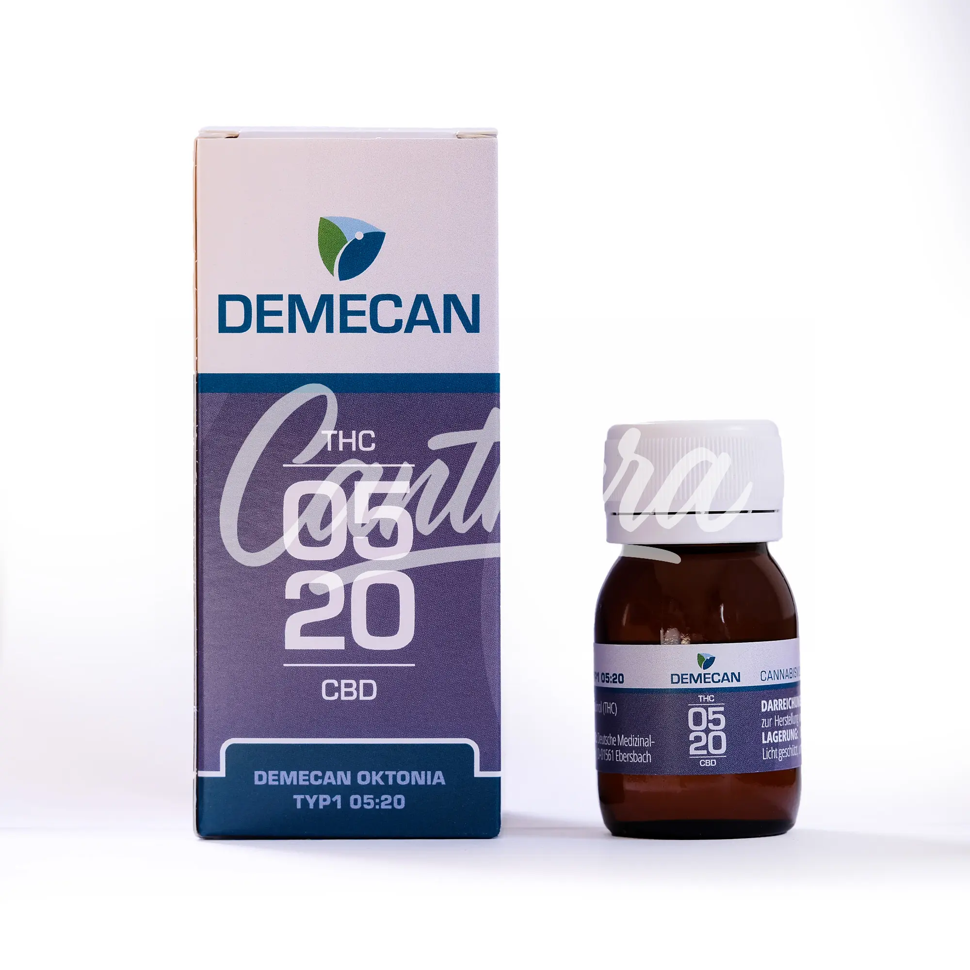 Demecan Oktonia Typ 1 THC 05 und CBD 20 Medizinisches Cannabisextrakt 30ml